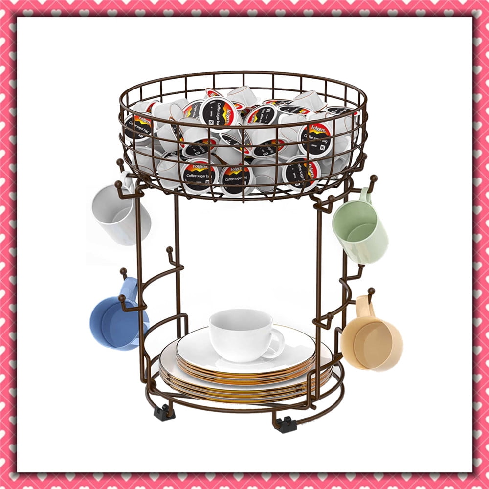 Kelduemi Mug Holder Tree - Wall Mount Coffee Cup Storage Organizer For Kitchen