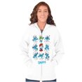 thumbnail image 4 of Smurfs Squad Papa Smurfette Cartoon Unisex Plus Size Zip Hoodie Brisco Brands 5X, 4 of 5