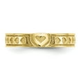 thumbnail image 5 of 10K Yellow Gold Ring Band Toe Heart, Size 9, 5 of 5