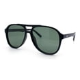 thumbnail image 4 of Polarized Luxury Gentlemanly Iconic Plastic Racer Euro Style Sunglasses [Matte Black - Green], 4 of 8