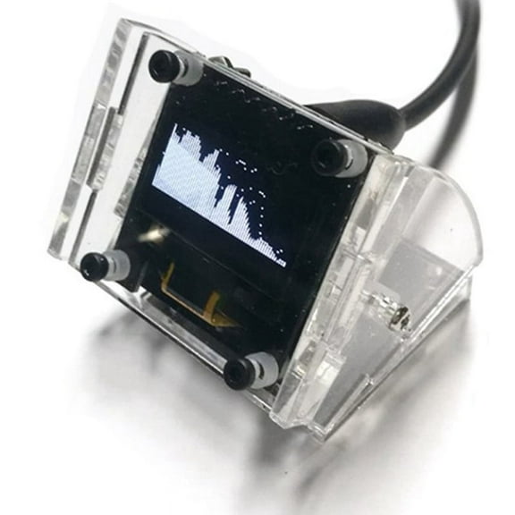 0.96 Inch OLED Music Spectrum Display Analyzer Screen Amplifier Audio Indicator Rhythm Analyzer VU METER Voice Control