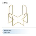 thumbnail image 3 of Soporte de posavasos vintage Uxcell de 3 piezas, soportes de metal dorado para posavasos redondos y cuadrados de 4.3 pulgadas, sostiene 8 posavasos., 3 of 5