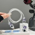 thumbnail image 2 of 3pcs Astronaut Pattern Data Cable Protector Set, 2 of 5