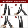 thumbnail image 2 of Unique Bargains 250mm 10' Rear Window Windshield Wiper Blade Arm Set for 10-15 Mini Countryman R60, 2 of 6