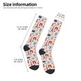 thumbnail image 2 of Bingfone Paris Print Compression Socks for Women and Men Long Socks for Running Athletic Cycling Nurse, 2 of 6
