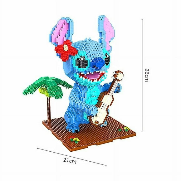 Explosive Stitch Diamond Micro-particle Building Blocks Assembled Toys Creative Guitar Holding Book Stitch Model kids Diy-QIUPING