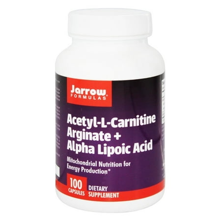 Jarrow Formulas - Acetyl L-Carnitine Arginate + Acide alpha-lipoïque - 100 Capsules