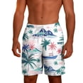 thumbnail image 6 of Felirenzacia Men's and Big Men's Swim Trunks with 2 in 1 Compression Liner Quick Dry Swimming Bathing Suit Summer Beach Shorts Multicolor,M, 6 of 9