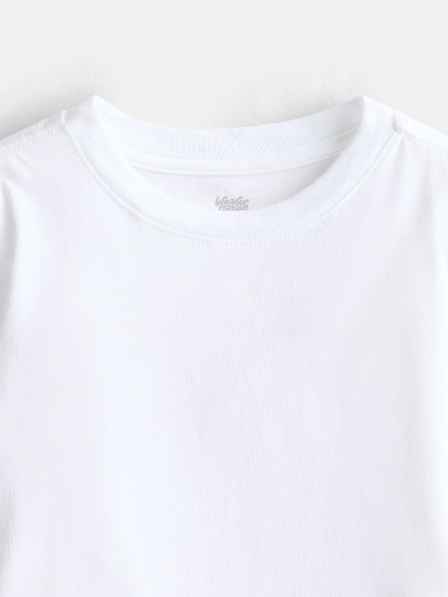 Wonder Nation Toddler Boys' Solid Tee with Long Sleeves, Sizes 18M-5T
