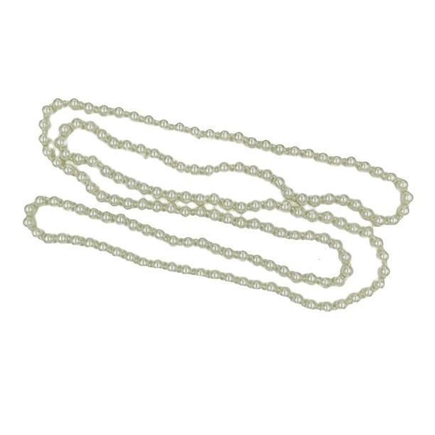 Sonducket Collar de suéter de doble capa, collares de aleación de perlas artificiales, decoraciones para el cuello, joyería para mujer para citas, Ropa, zapatos y accesorios Miscelánea Blanco Sonducket AP012874-01