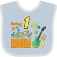 thumbnail image 3 of Inktastic Being One Rocks First Birthday Boys or Girls Baby Bib, 3 of 4