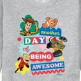 thumbnail image 3 of Disney - Another Day Of Being Awesome - Men's Crew Neck Fleece Pullover, 3 of 5