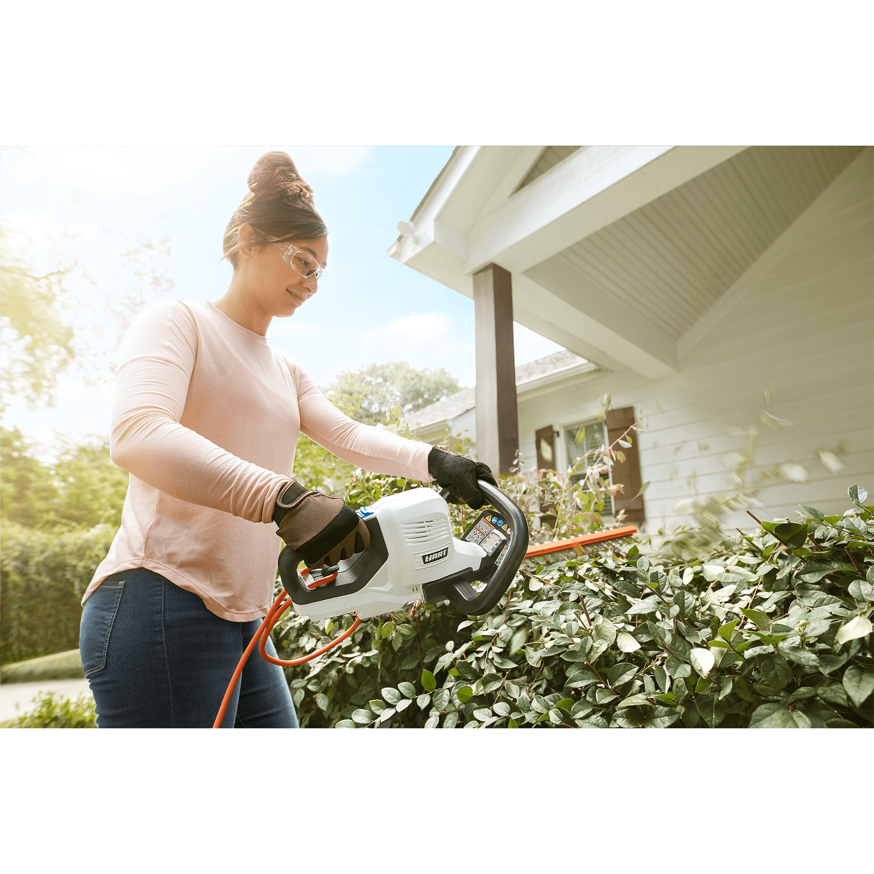EGO Power Black HT2500 25 Cordless Electric Double Sided Hedge Trimmer with Rotating Handle Battery and Charger Not Included 