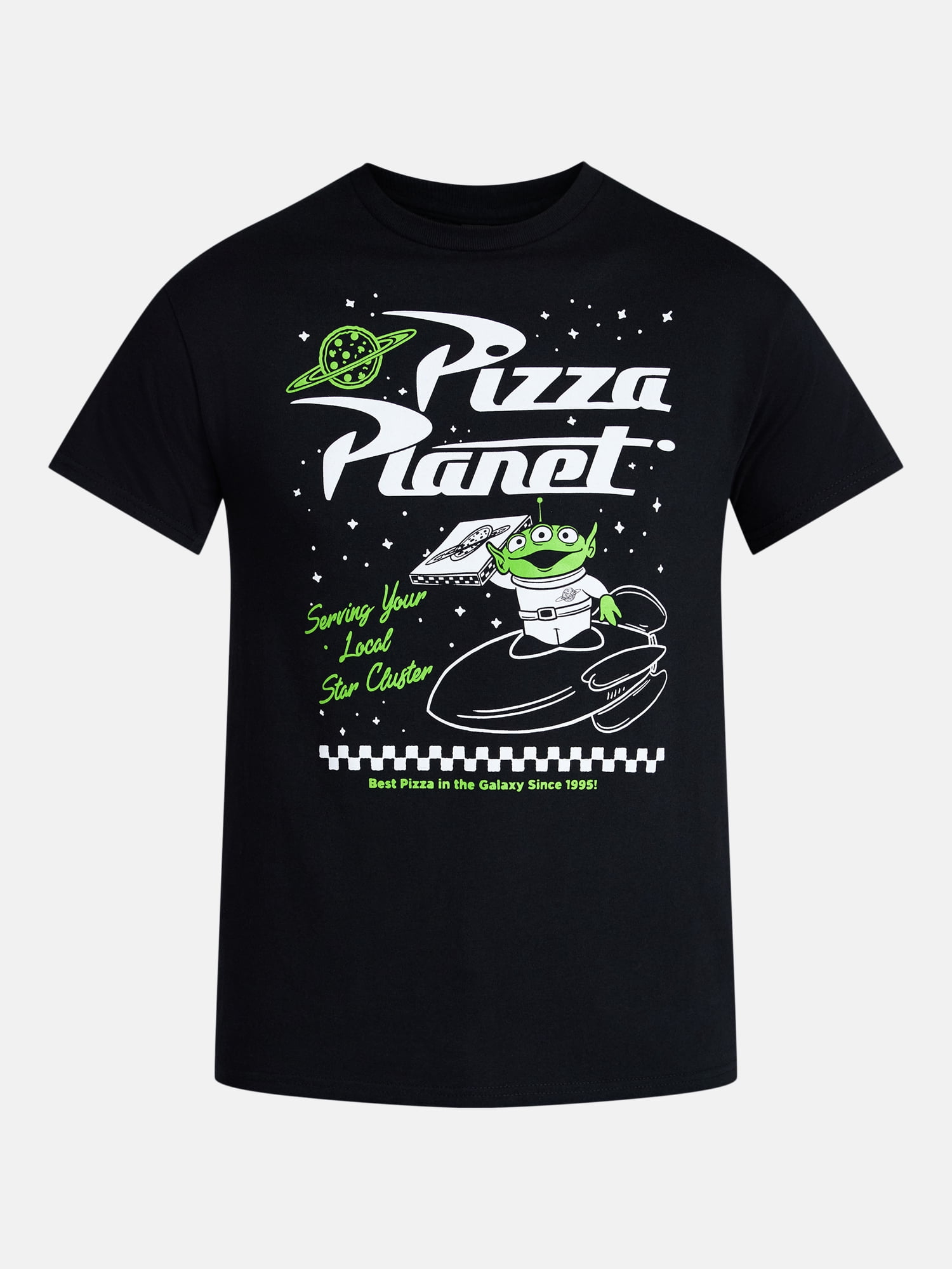 Toy Story Men's and Big Men's Pizza Planet Graphic Tee with Short