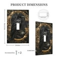 thumbnail image 3 of Daiia Gothic Raven Portrait Pattern Decorator Wall Plate Child Safe Outlet Cover, Switch and Outlet Covers,Size 1-Gang 5.0" x3.0" , Polycarbonate Thermoplastic-Style T, 3 of 6