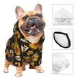 thumbnail image 3 of Balery Sunflowers And Bww Sudadera con Capucha para Perros Pequeños – Ropa para Mascotas, Disfraz para Perros y Gatos, Ideal para Fiestas y Cosplay-XX-Large, 3 of 7