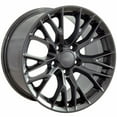 thumbnail image 3 of 17 inch Rim fits 97-04 Chevrolet Corvette C6 ZR1 Satin Black Wheel Direct Fit, 3 of 6