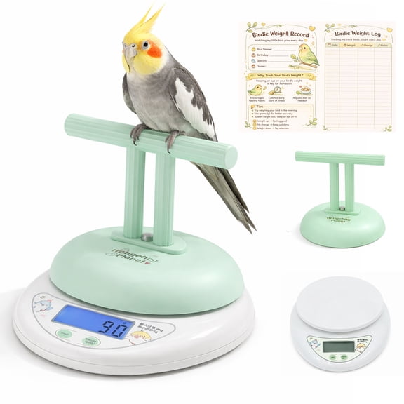 Pet Scale for Birds,Bird Weight Scale with Perch stands,Max 3000g,parrot smart perch scale with Weight Tracking Chart