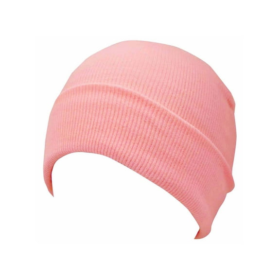 Pastel Pink Tight Knit Beanie Skull Cap