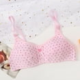 thumbnail image 4 of Training Bras for Girls Kids Girls Dot Print Adjustable Straps Bralettes Wire Free Soft Stretchy Bralettes Training Bras Girls Bra Pink 9 Years-13 Years, 4 of 4