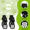 thumbnail image 3 of TELOLY 4Pcs Dog Socks,Soft Cotton Dog Paw Protector,Scratch Protection Paw Socks,Black, 3 of 7