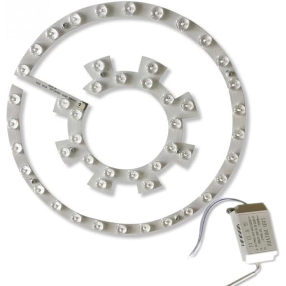 Fandian Ceiling Fan Light Kit for FZ series,36W Led Driver with 3 Color Changes Led Panel Lights Replacement ONLY 42" Retractable Ceiling Fan