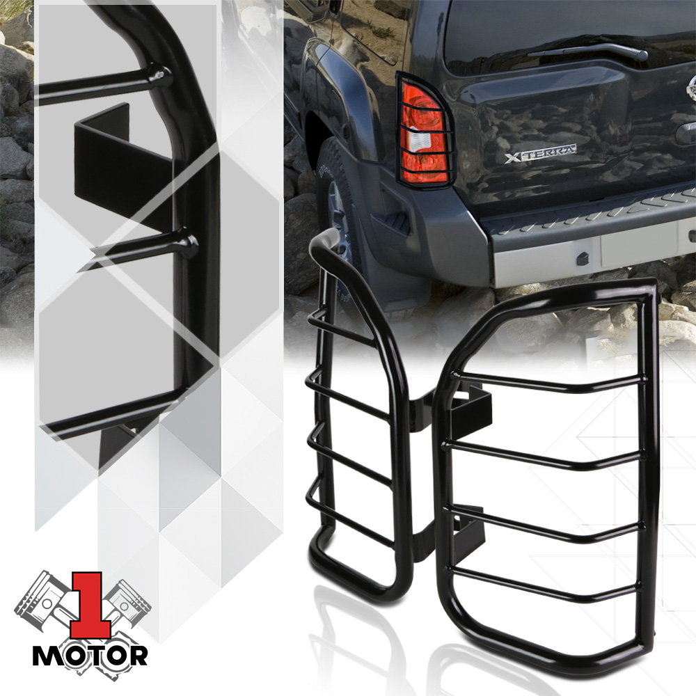 Black Stainless Steel Tail Light Lamp Guard Protector For 05 15 Nissan Xterra 06 07 08 09 10 11 12 13 14 Walmart Com Walmart Com