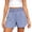 Blue-24, variant on Women's Cotton Linen Capri Pants Wide Leg Elastic Waist Gingham Palazzo Pants