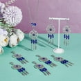 thumbnail image 5 of 24 Pcs Dreamcatcher Charms Handmade Lampwork Bead Alloy Keychain Pendants Woven Net with Feather Pendant Charms DIY, 5 of 6