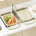 thumbnail image 6 of Extendable Over the Sink Colander Fruits and Vegetables Drain Basket Adjustable Strainer Sink Washing Basket for Kitchen, 6 of 6