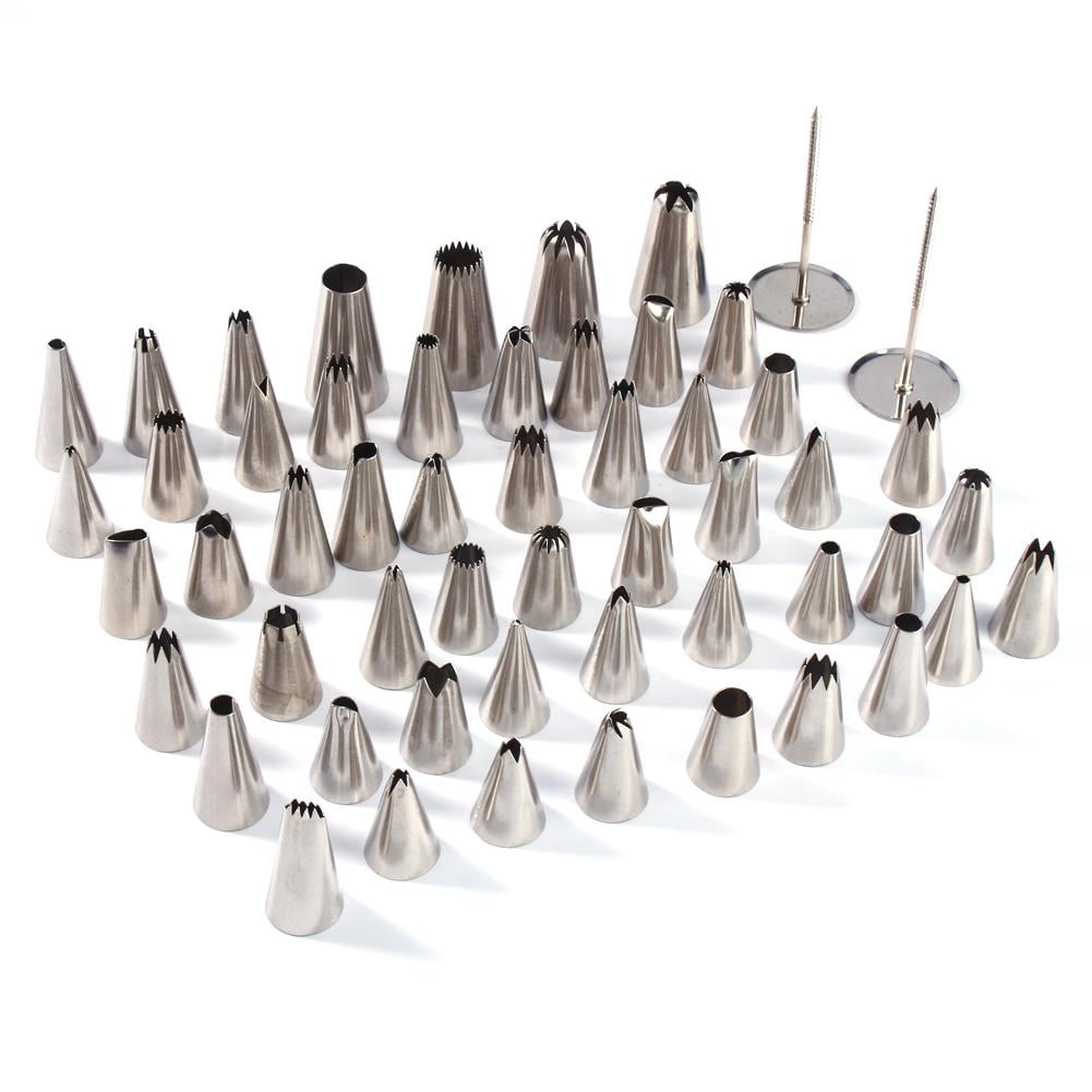 Domqga Cake Piping Tips Piping Nozzle 52pcs Set Flower