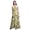 Olive Green, variant on Bimba Check Women Long Tank Maxi Dress Round Neck Printed Party Gown-Large