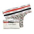 thumbnail image 2 of Calvin Klein Women's Carousel Logo Cotton Stretch Thong Panties, Multipack -XL, 2 of 3