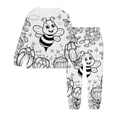 thumbnail image 1 of Kid DIY Hand Painted Homewear Set Colouring Pajama Sets For Boy And Girl Can Play With And Wear, 1 of 3