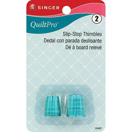 - QuiltPro Slip, Stop Thimbles, 2-Pack