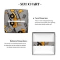 thumbnail image 5 of Sikiie Retro Excavator Leather Tissue Box Cover Square, tissue box holder, Tissue Box with Bottom Belt-5.2”x5.2”x5.2”, 5 of 7