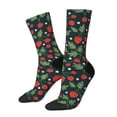 thumbnail image 1 of Fotbe Strawberry Calcetas Largas con Estampado para Hombre y Mujer – Calcetas de Compresión Transpirables y Elásticas, Viajar y Uso Diario Talla 5-11, 1 of 6