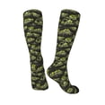 thumbnail image 5 of Lsque Light Green Excavator Printed Crew Socks Men's Women's LightWeight Thin Casual Calf Socks ,Knee High Socks,Cotton Socks, 5 of 9