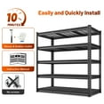 thumbnail image 5 of REIBII 48" W Garage Shelving Units 5 Tier Storage Shelves Heavy Duty Adjustable Metal Utility Shelf，72" H x 48" W x 24" D, 5 of 7