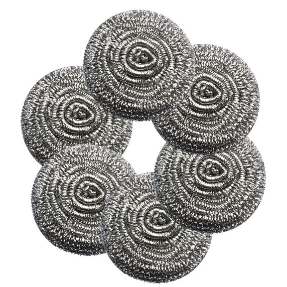 Steel Wool Scrubbers - Flexible Scrubber Pads for Cleaning Dishes, Pots, Pans, Grills and Sinks