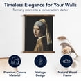 thumbnail image 4 of American Art Decor Girl with a Pearl Earring by Johannes Vermeer Tapestry Vintage Hanging Canvas Wall Art | Baroque Dutch Golden Age Painting for Living Room, Dining, Hallway, or Gallery, 4 of 9