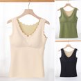 thumbnail image 2 of comerut Bra Vest Women Thermal Underwear Bra Top Female Inner Wear Ladies Warm Heating Tank Top Removable Pad Deep V Winter Clothing Undershirt, 2 of 8