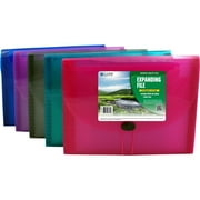 Biodegradable 13-Pocket Letter Size Expanding File, 1 File (Color May Vary)