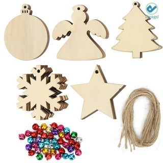 Unfinished Natural Wood Slices 10 Pcs 2.4-3.1 inch Craft Wood kit Circles  Crafts Christmas Ornaments DIY Crafts with Bark for Crafts Rustic Wedding  Decoration 