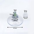 thumbnail image 5 of Almohadillas de succión de vidrio, 6 uds., 41mm, plástico PVC transparente, sin ganchos, soporte de succión adhesivo Extra fuerte, 5 of 5