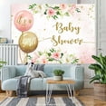 thumbnail image 5 of Its A Girl Pink Balloon Flower Baby Shower Backdrop, 5 of 5