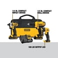 thumbnail image 4 of Kit combinado de herramientas eléctricas DEWALT 20V MAX, taladro inalámbrico Impact, 4 of 9