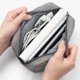 thumbnail image 5 of Bolsa de viaje portátil, multifuncional, para portátil, adaptador de corriente, banco de energía, cable de datos, cargador, gris., 5 of 6