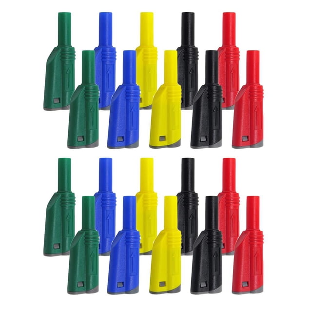 20x P3005 Soldadura / Ensamblaje Conectores de Multímetro de Clavijas Tipo Banana de Seguridad de de 4 Mm Gloria Enchufe tipo banana