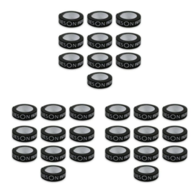 Soidarity 10 piezas de cinta de esponja de borde de raqueta de tenis de Protector de banda de repuesto anticolisión lateral negro Type1 NO1